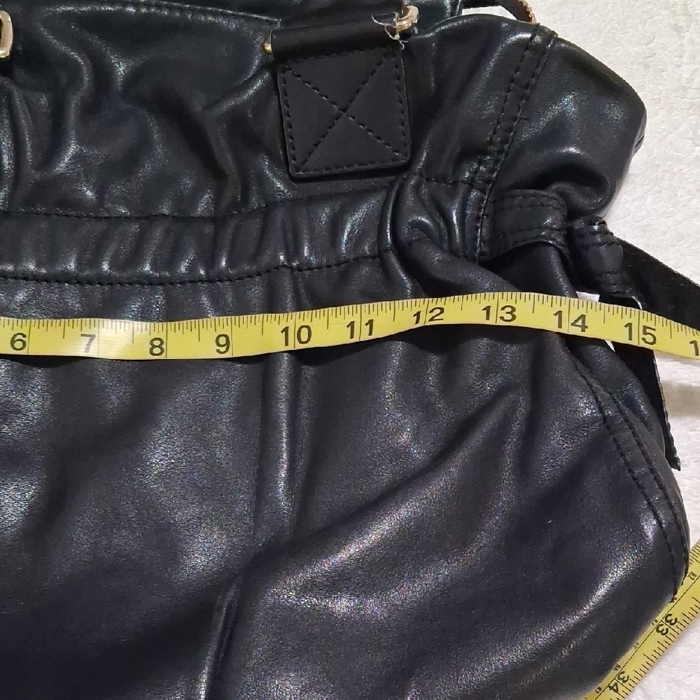 DKNY Black Leather Shoulder Bag - Picture 5 of 6